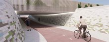 Nieuwe fietstunnel -Duinvallei bij kruising